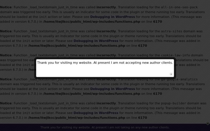 Screenshot of clareblackediting.com