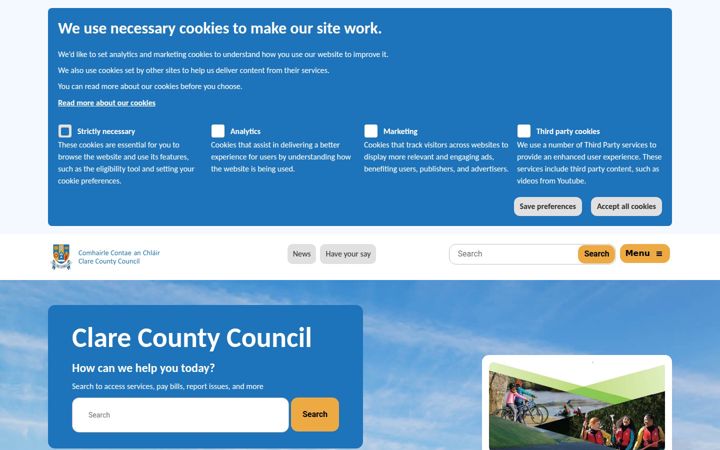 Screenshot of clarecoco.ie