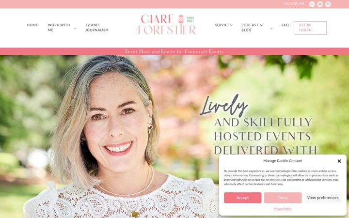 Screenshot of clareforestier.com