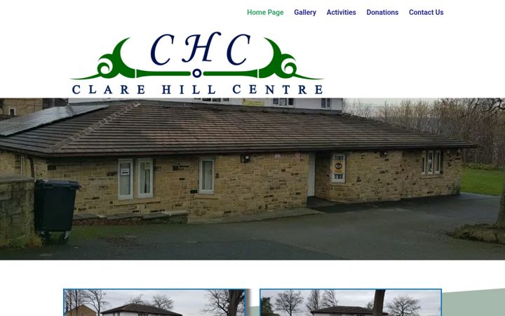 Screenshot of clarehillcentre.uk