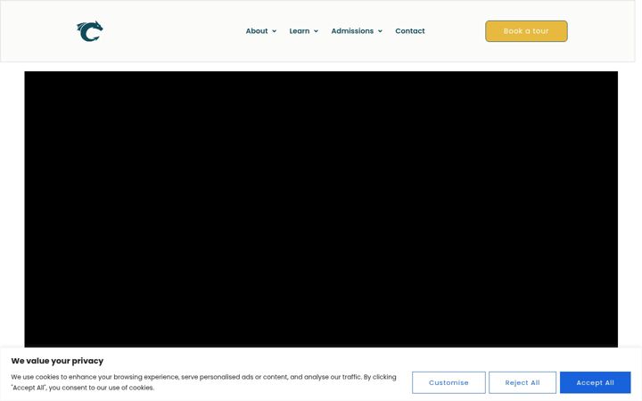 Screenshot van clarehouseschool.org