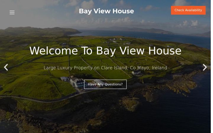 Screenshot of clareislandrentals.com