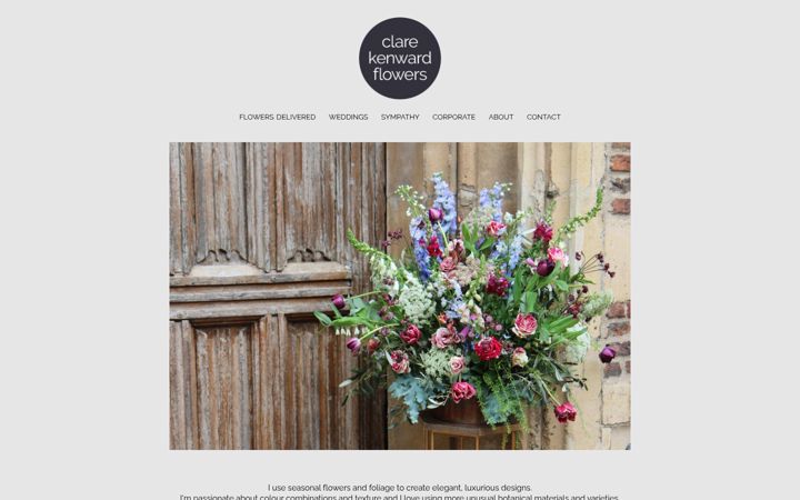 Screenshot of clarekenwardflowers.co.uk