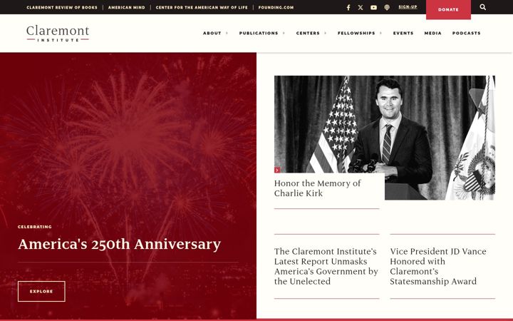 Screenshot of claremont.org