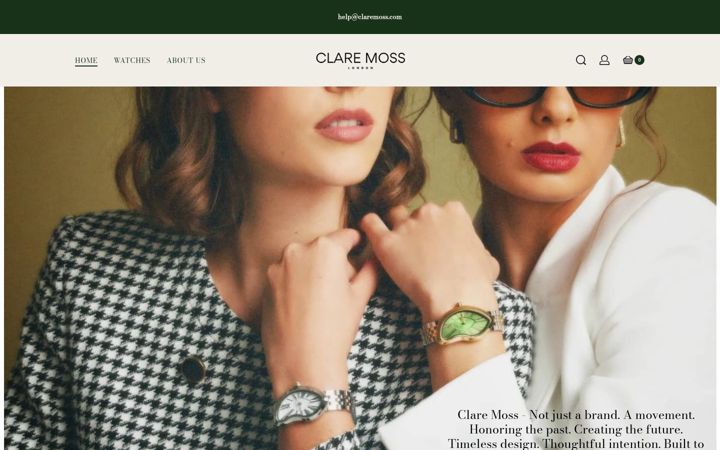 Screenshot of claremoss.com