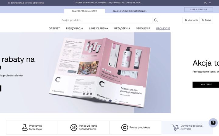 Screenshot of clarena.pro