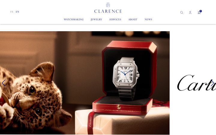 Screenshot of clarence.ch