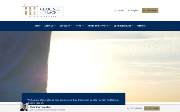 Screenshot of clarenceplace.co.uk