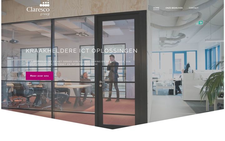Screenshot of claresco.nl