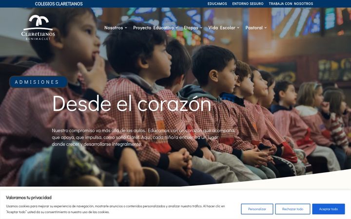 Screenshot of claretvalenciabenimaclet.com