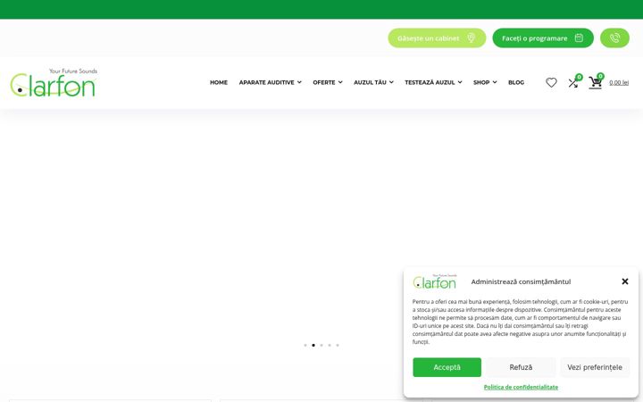Zrzut ekranu clarfon-optica.ro