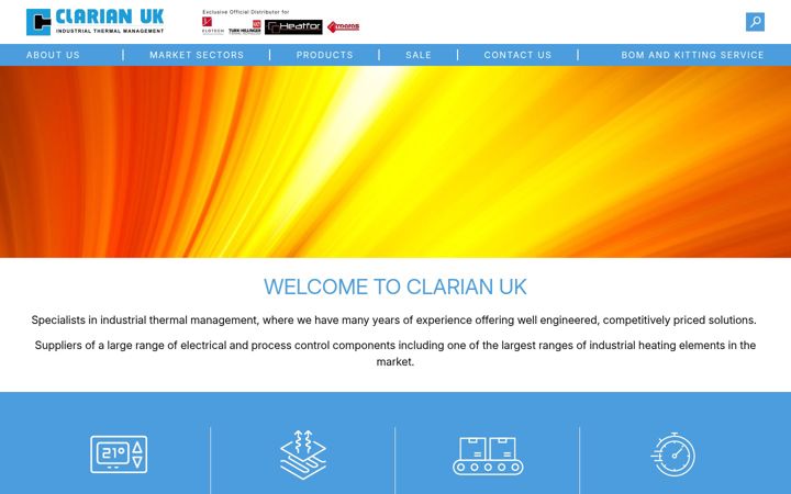 Screenshot of clarian.uk