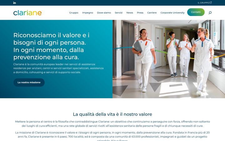 Screenshot di clariane.it