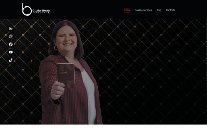 Screenshot of claricebarrosadvogada.com
