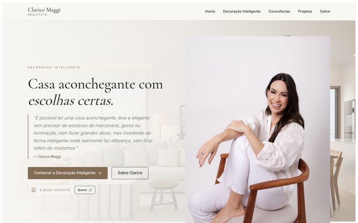 Screenshot van claricemaggi.com.br