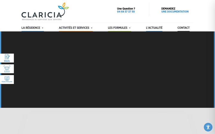 Screenshot of claricia.fr
