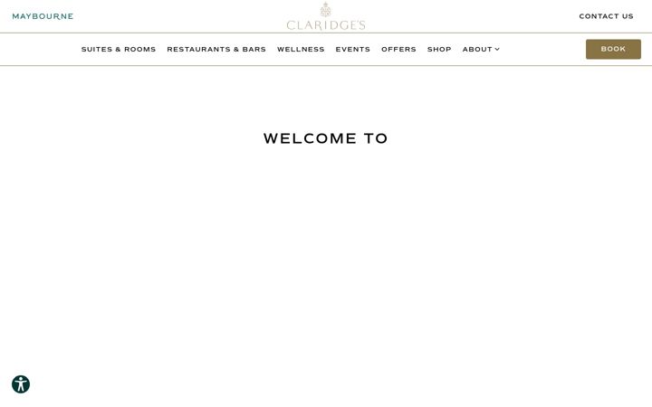 Screenshot ta' claridges.co.uk