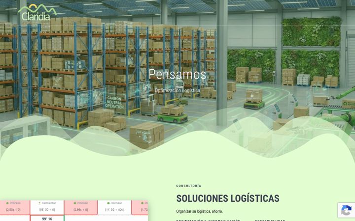 Screenshot of claridia.com