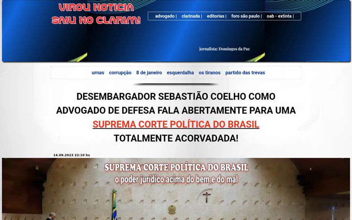 Screenshot of clarimnews.com