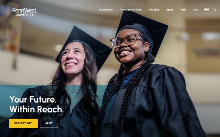 Screenshot of clarion.edu