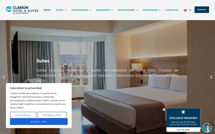 Screenshot of clarionguatemala.com