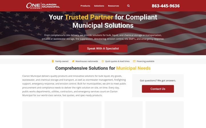 Screenshot of clarionmunicipal.com