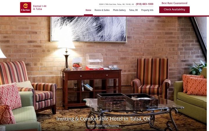 Screenshot of clariontulsa.com