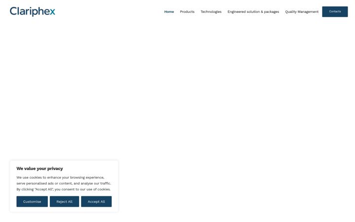 Screenshot of clariphex.com