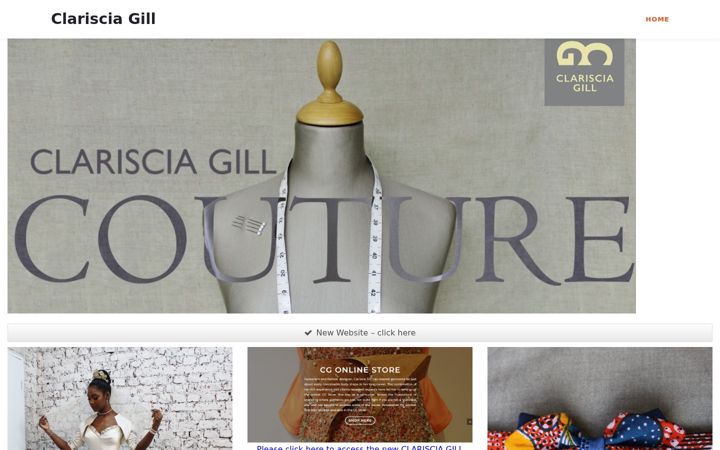 Screenshot of clarisciagill.com