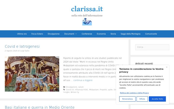 Screenshot di clarissa.it