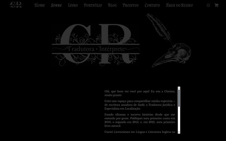 Screenshot van clarissaroldi.com.br