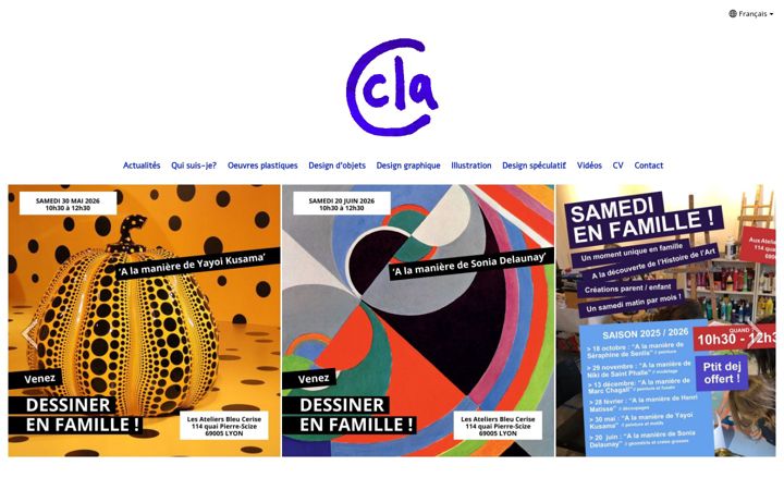 Screenshot of clarissechapal.com