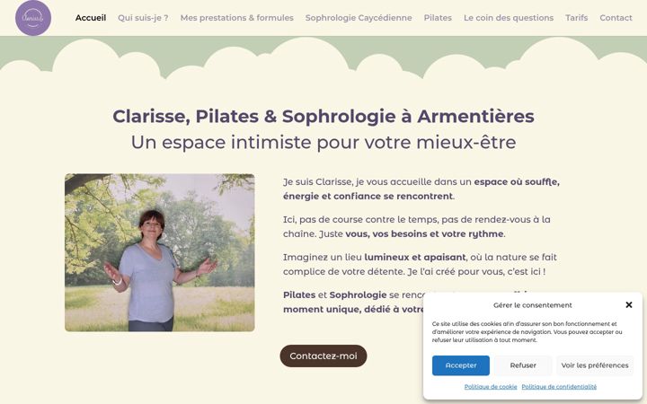 Screenshot of clarisseps.fr