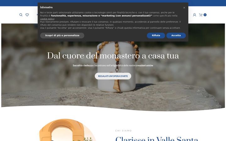 Screenshot di clarissevallesanta.it