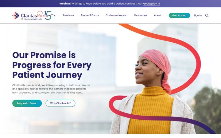 Screenshot of claritasrx.com