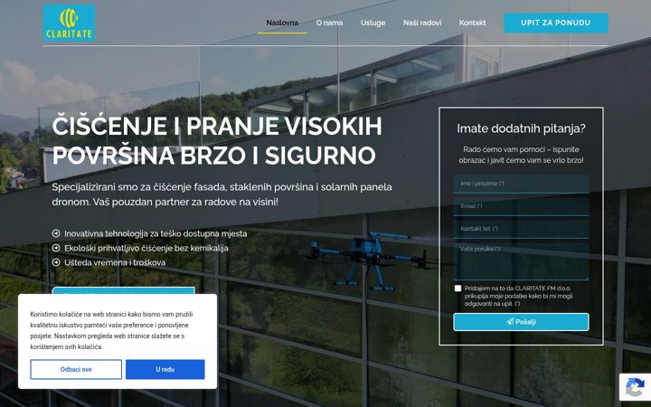 Screenshot van claritate-fm.hr