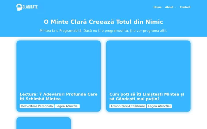 Zrzut ekranu claritate.ro