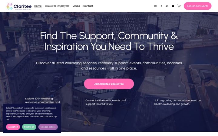 Screenshot of clariteegroup.co.uk