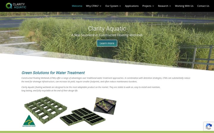 Screenshot of clarityaquatic.com