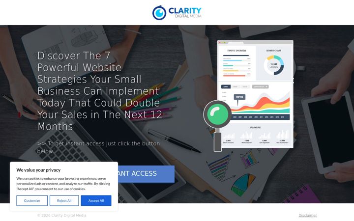 Screenshot of claritydigitalmedia.com