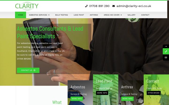 Screenshot of clarityecl.co.uk