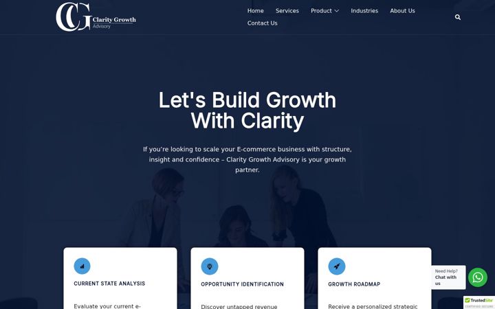 Screenshot ta' claritygrowthadvisory.co