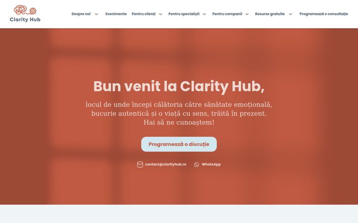 Zrzut ekranu clarityhub.ro