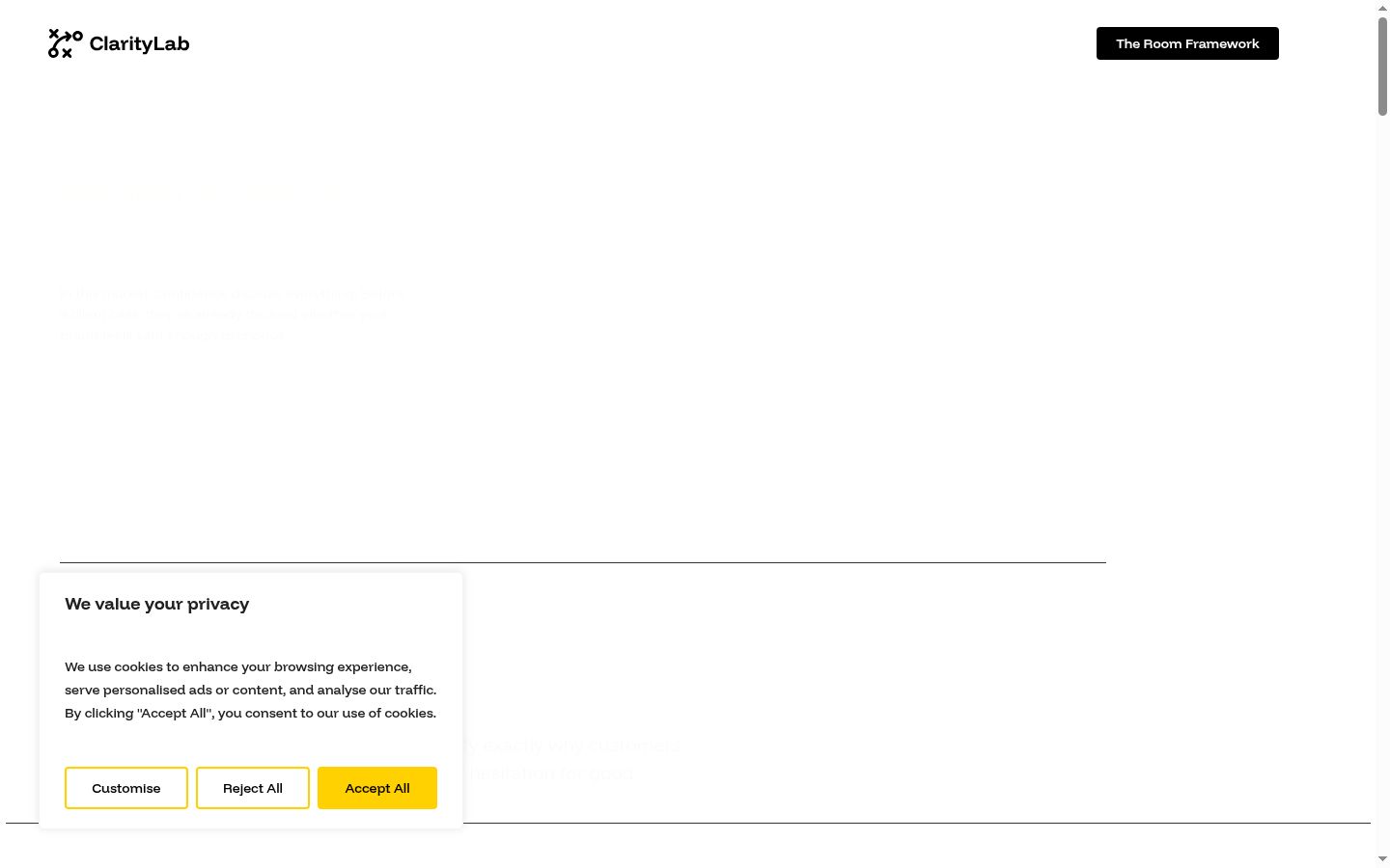 Screenshot tal-banner tal-kunsens muri qabel kwalunkwe interazzjoni