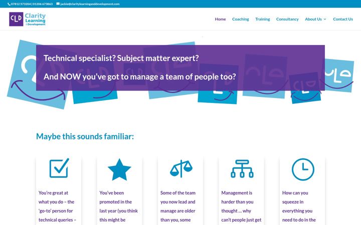 Screenshot of claritylearninganddevelopment.com