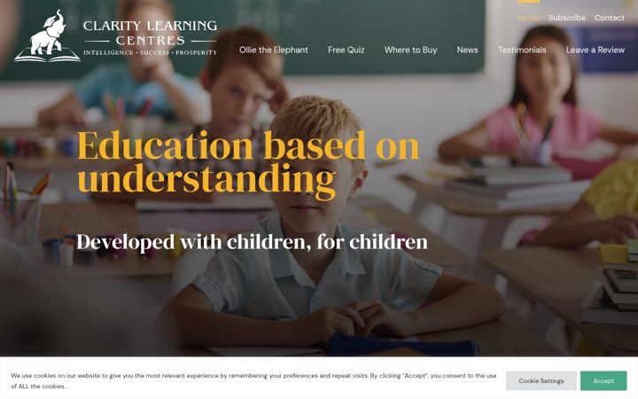 Screenshot of claritylearningcentres.com
