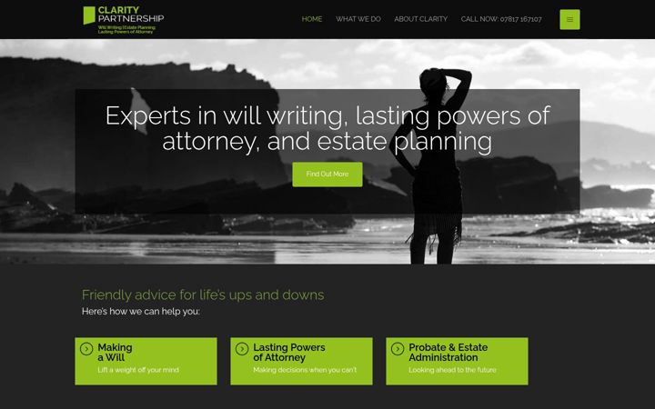 Screenshot of claritypartnership.co.uk