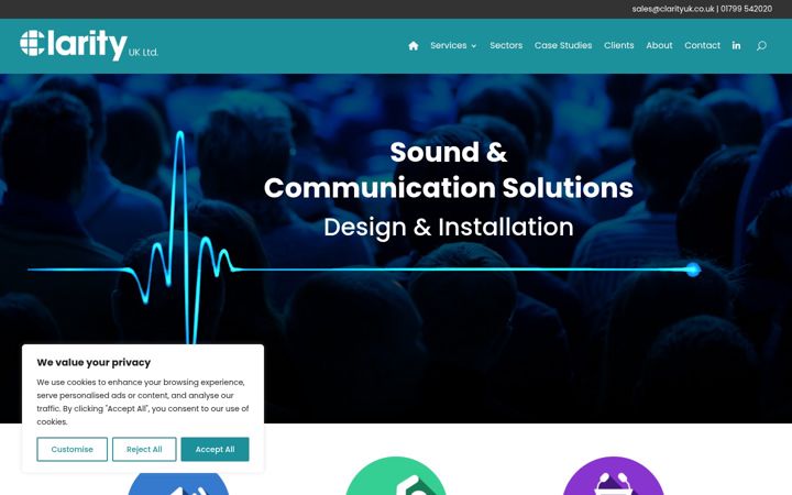 Screenshot of clarityuk.co.uk