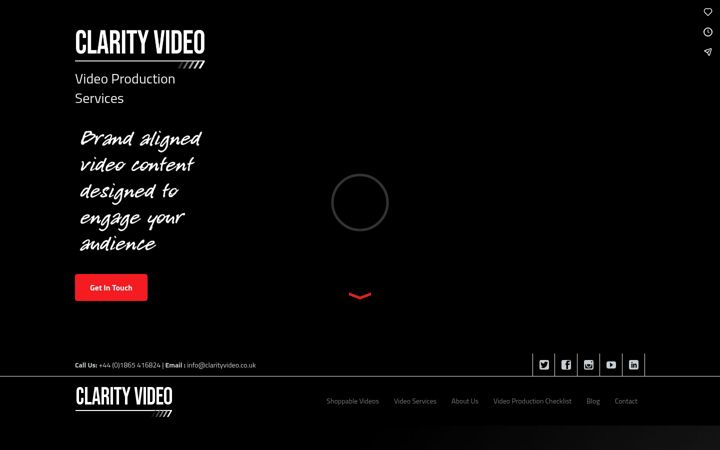 Screenshot of clarityvideo.co.uk