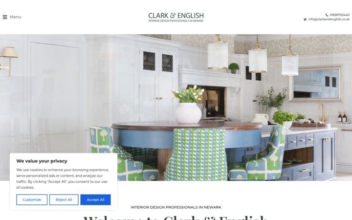 Screenshot of clarkandenglish.co.uk
